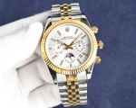 Rolex Oyster Perpetual 9100 Movement 904L Steel 41mm TT YG/YG Jubilee Band Watch